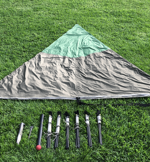 Summit Shelter Components Unrolled